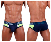 Mini slip d'athlète Private Structure BAUT4388 Couleur Navy Ranger